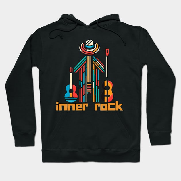 Guitar Guitar Inner Rock Hoodie by keng-dela